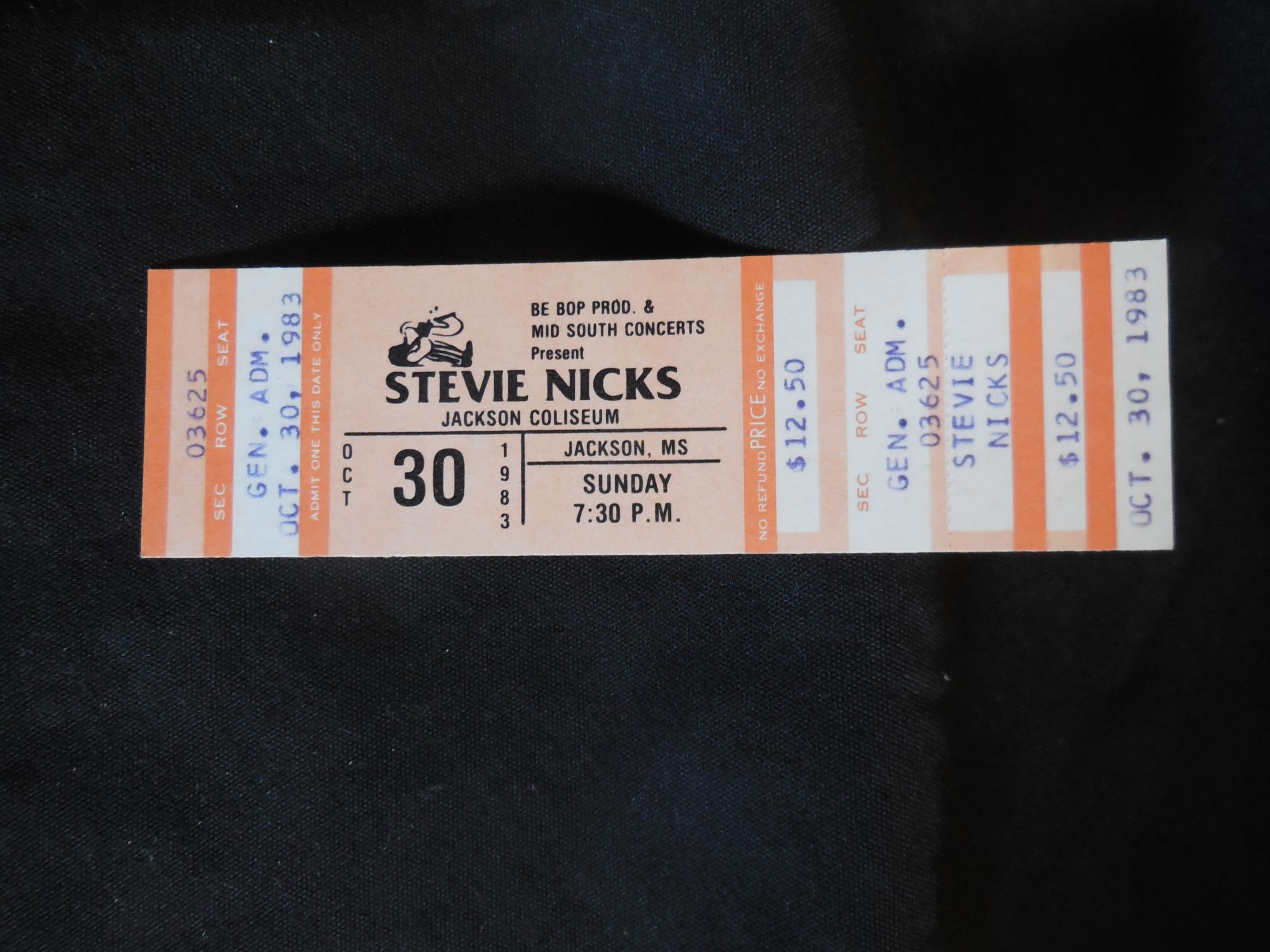 Stevie Nicks(Fleetwood Mac) 1983 Ticket Very English and Rolling Stone